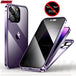 Double Glass Anti-Peep Privacy Magnetic Adsorption Case for iPhone 15/14/13/12 | Camera Lens Protection Cover
