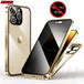 Double Glass Anti-Peep Privacy Magnetic Adsorption Case for iPhone 15/14/13/12 | Camera Lens Protection Cover