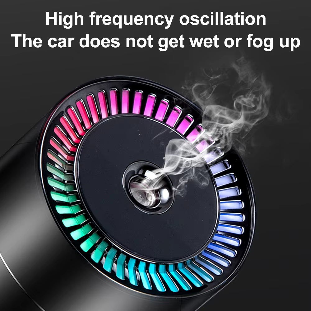 Humidifier Diffuser for Car - 260ML Small LED Light Aromatherapy Machine | Big Spray Air Humidification for Car, Home, Bedroom & Office