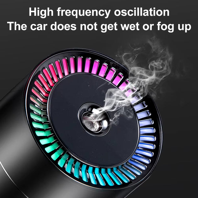 Humidifier Diffuser for Car - 260ML Small LED Light Aromatherapy Machine | Big Spray Air Humidification for Car, Home, Bedroom & Office
